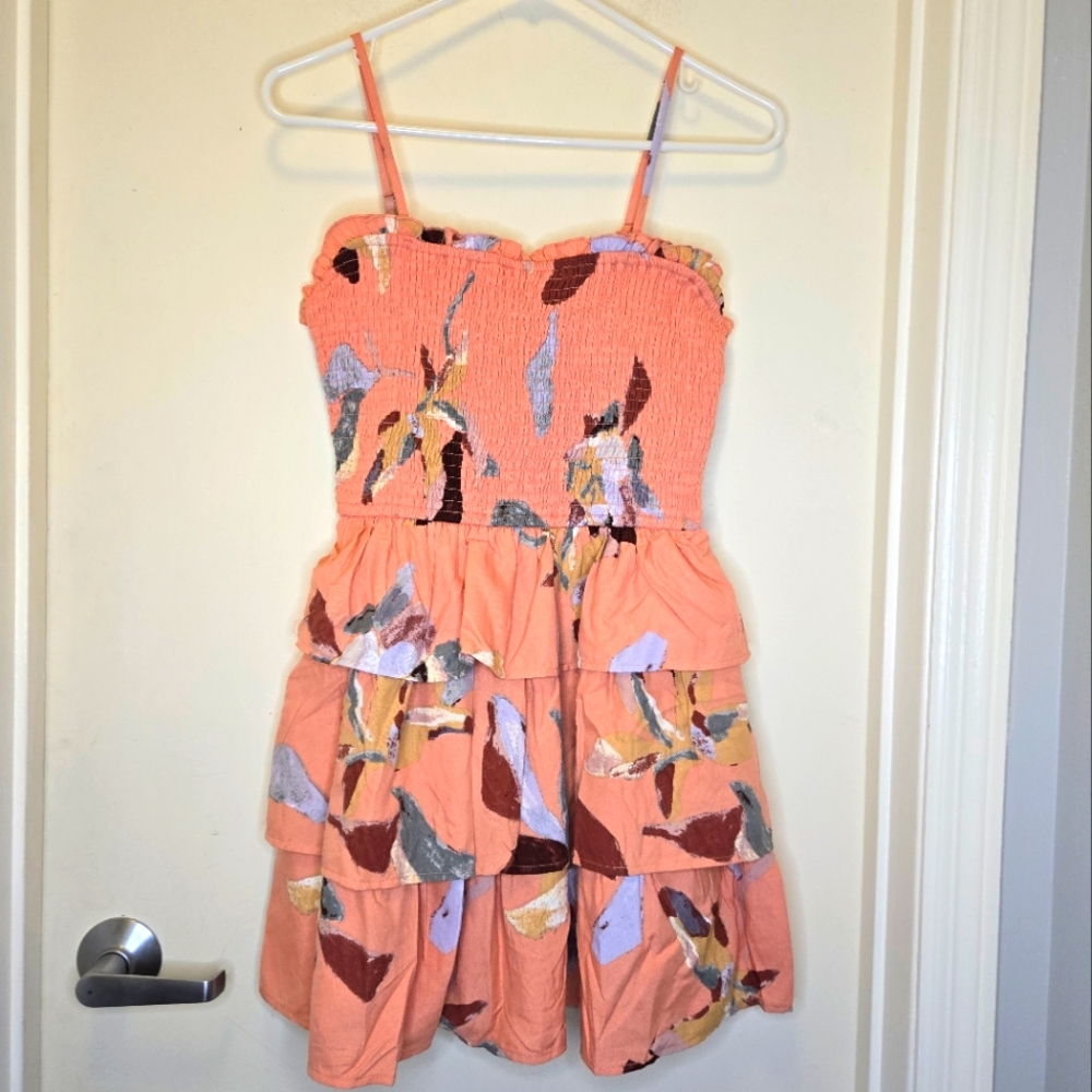 NWT Lottie and Holly smocked ruffle dress XS